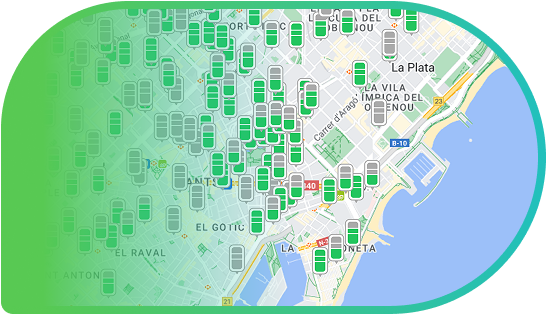 Mapa de cobertura de taquillas